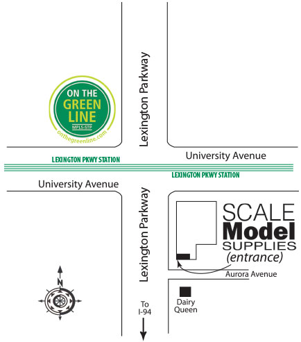 Scale Model Supplies Map